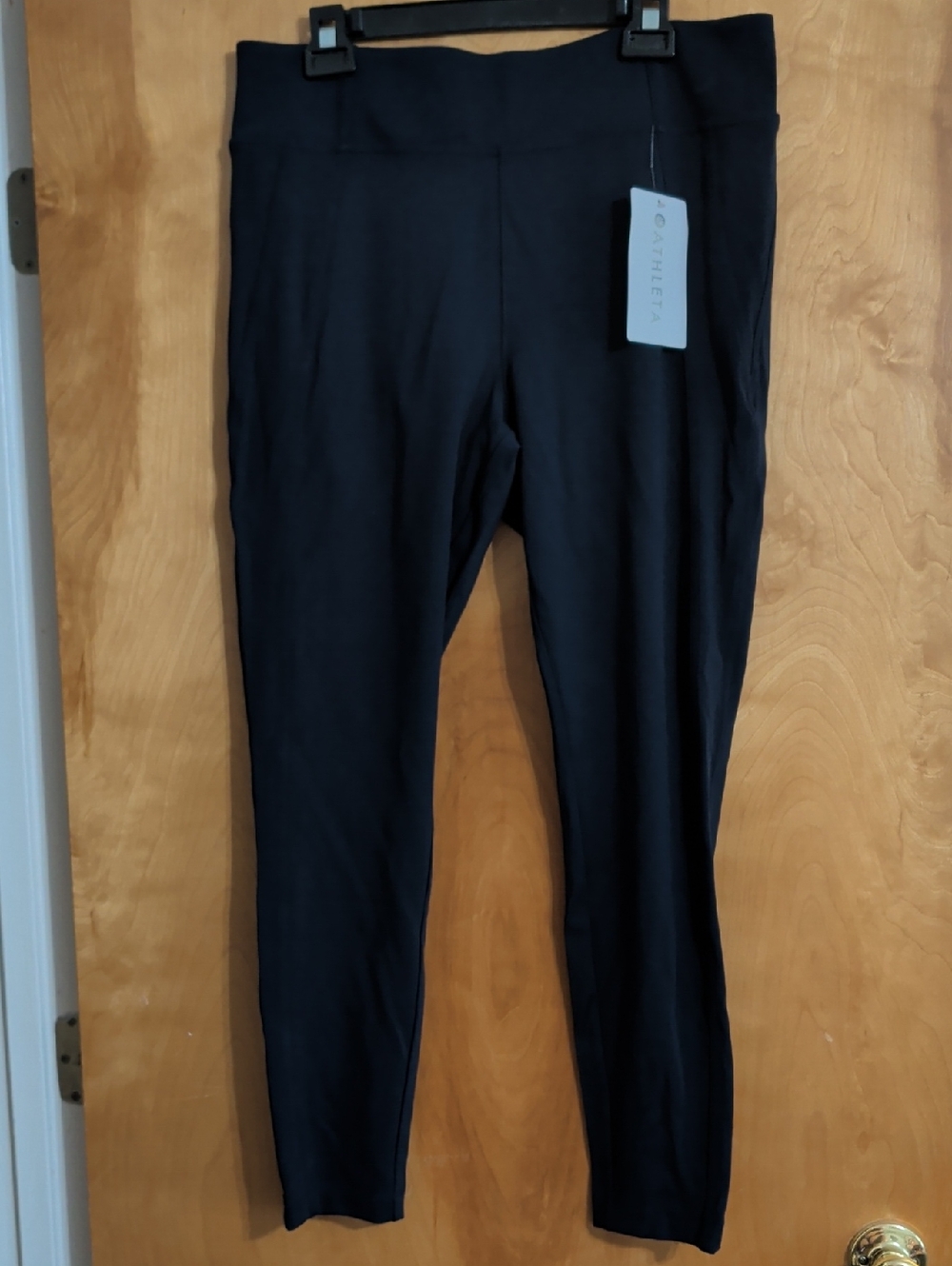 Athleta Navy Blue Active Leggings with Logo Tag